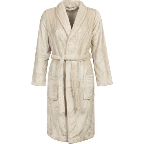 Ladies 1 Pack SOCKSHOP Fleece Dressing Gown Sand L - Heat Holders - Modalova