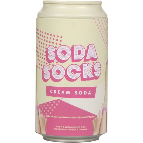 Luckies of London 1 Pair Soda Can Gift Box Cotton Socks Cream Soda 4-7 UK - SockShop - Modalova