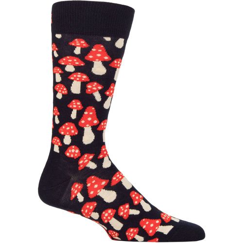 Happy Socks 1 Pair All Over Mushrooms Cotton Socks Mushroom 4-7 Unisex - SockShop - Modalova