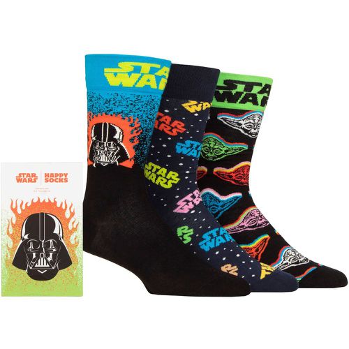 Happy Socks 3 Pair Star Wars Gift Boxed Cotton Socks 4-7 Unisex - SockShop - Modalova