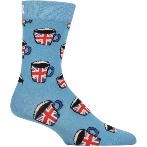 Mens and Ladies 1 Pair Happy Socks London Edition Tea Socks 4-7 Unisex - SockShop - Modalova