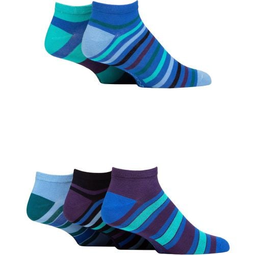 Pair Jewel Bamboo Striped Trainer Socks Men's 7-11 Mens - SockShop - Modalova