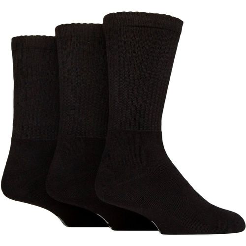 Mens and Women's 3 Pair SOCKSHOP Full Cushion Crew Bamboo Sports Socks 7-11 - Lazy Panda - Modalova