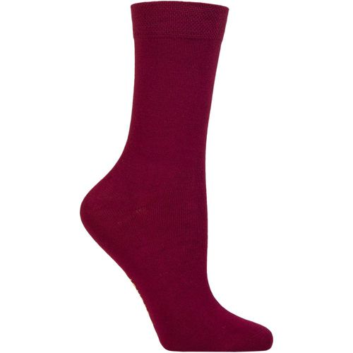 Women's 1 Pair Colour Burst Bamboo Socks with Smooth Toe Seams Wine 4-8 - SockShop - Modalova