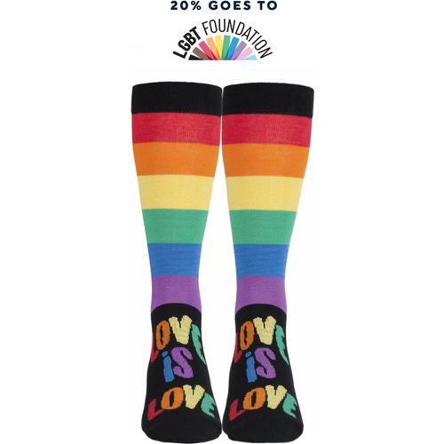 Pair Love is Love Pride Rainbow Love is Love Socks Unisex 7-11 Unisex - SockShop - Modalova