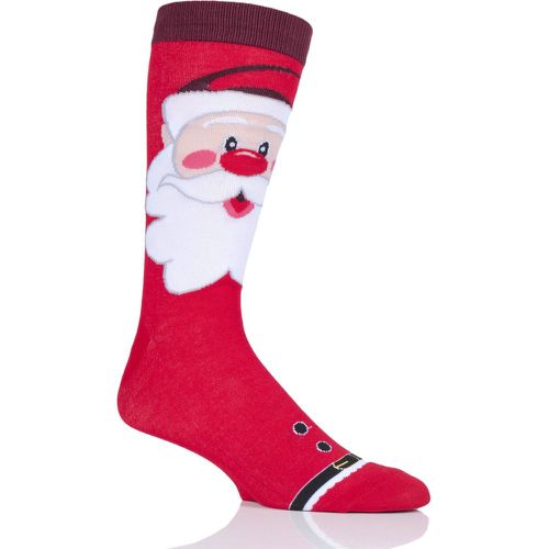 Pair Santa Bamboo Santa Christmas Gift Boxed Socks Unisex 4-8 Ladies - Lazy Panda - Modalova