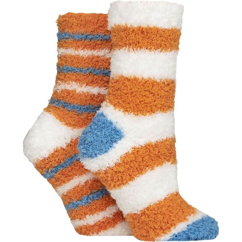 Women's 2 Pair Fluffy and Cosy Leisure Socks Marmalade 4-8 - SockShop - Modalova