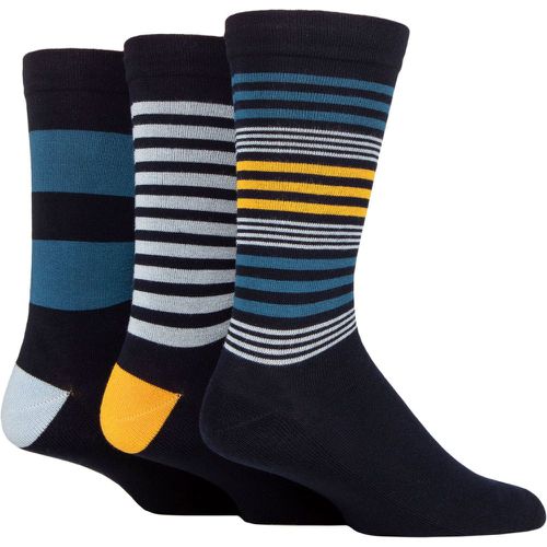 Mens 3 Pair Half Cushion Gentle Bamboo Socks Cosmic Blue 12-14 Mens - SockShop - Modalova