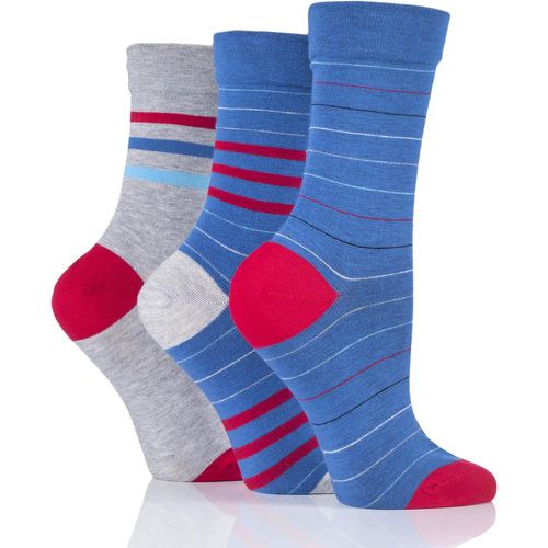 Pair Alpine Red Gentle Bamboo Socks with Smooth Toe Seams in Plains and Stripes Ladies 4-8 Ladies - SockShop - Modalova