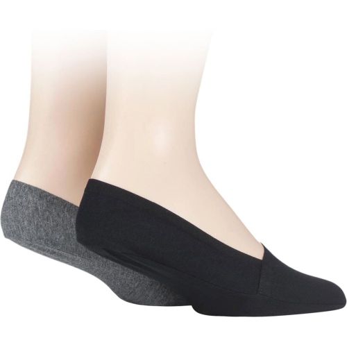 Pair Black / Charcoal Jersey Shoe Liners Men's 7-11 Mens - SockShop - Modalova