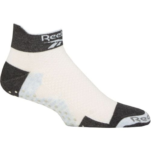 Mens and Women's 1 Pair Technical Cotton Ankle Technical Yoga Socks / Black 4.5-6 UK - Reebok - Modalova