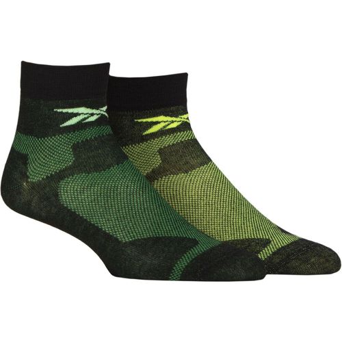 Mens and Women's 2 Pair Technical Recycled Ankle Technical Light Running Socks 6.5-8 UK - Reebok - Modalova