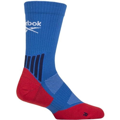 Mens and Women's 1 Pair Technical Recycled Crew Technical Tennis Socks / Red 8.5-10 UK - Reebok - Modalova