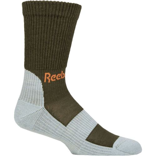 Mens and Women's 1 Pair Technical Wool Rich Crew Technical Trekking Socks / Light Blue 4.5-6 UK - Reebok - Modalova