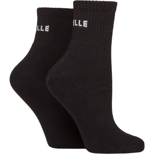 Women's 2 Pair Elle Sports Cushioned Ankle Socks Plain 4-8 - SockShop - Modalova