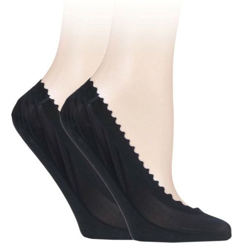 Women's 2 Pair Scallop Edge Shoe Liners 4-8 Ladies - Elle - Modalova