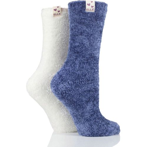 Women's 2 Pair Chenille Leisure Socks Vista 4-8 Ladies - Elle - Modalova