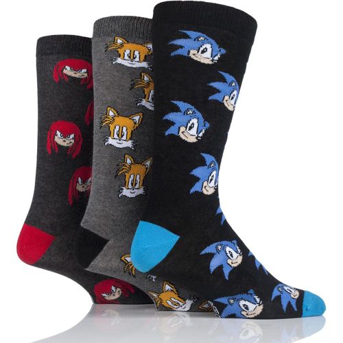 Pair Sonic the Hedgehog, Knuckles and Tails Cotton Socks Unisex 6-11 Mens - Film & TV Characters - Modalova