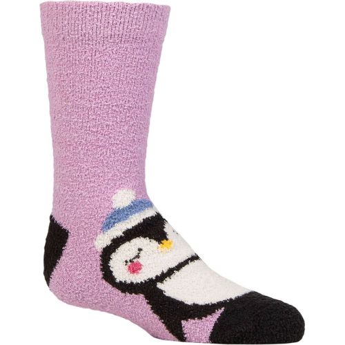 Kids 1 Pair Billie Animal Recycled Polyester Fluffy Socks Lavender 0-12 Months - Thought - Modalova