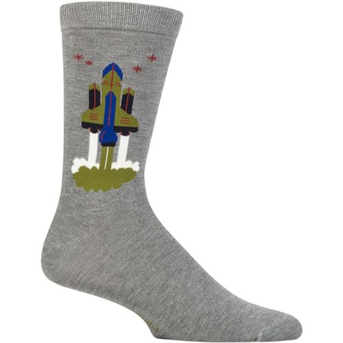 Mens 1 Pair Onyx Rocket Organic Cotton Socks Marle 7-11 - Thought - Modalova