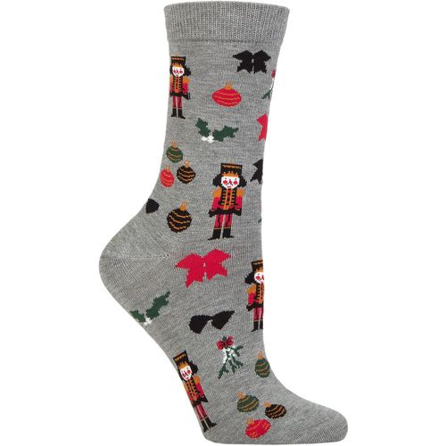 Ladies 1 Pair Clara Nutcracker Bamboo Socks Marle 4-7 - Thought - Modalova