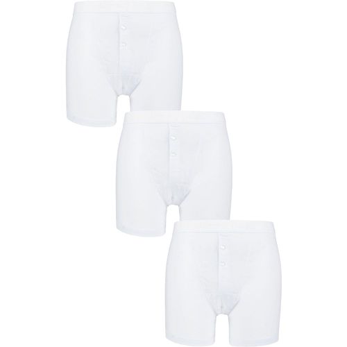 Pack Button Front Cotton Boxer Shorts Men's Extra Large - Pringle - Modalova