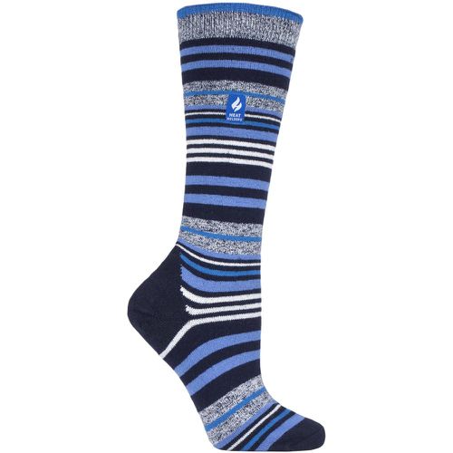 Women's 1 Pair SOCKSHOP 1.0 TOG Apres Ski Ultra Lite Ski Socks Navy Stripe 4-8 Ladies - Heat Holders - Modalova