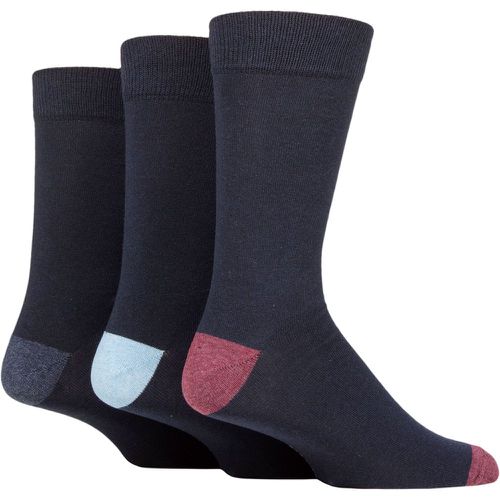 Mens 3 Pair SOCKSHOP 100% Recycled Heel and Toe Cotton Socks Navy 7-11 Mens - TORE - Modalova