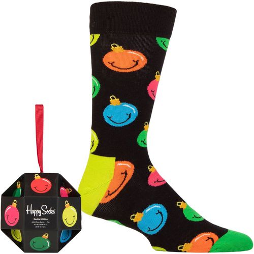 Mens and Ladies 1 Pair Bauble Gift Boxed Socks Multi 4-7 Unisex - Happy Socks - Modalova