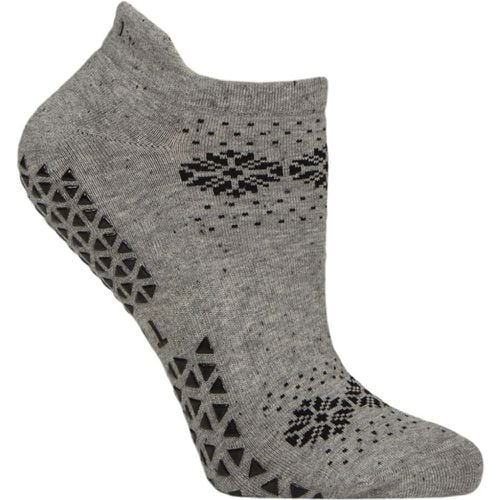 Women's 1 Pair Tavi Noir Savvy Organic Cotton Low Rise Yoga Socks with Grip Frost Medium - SockShop - Modalova