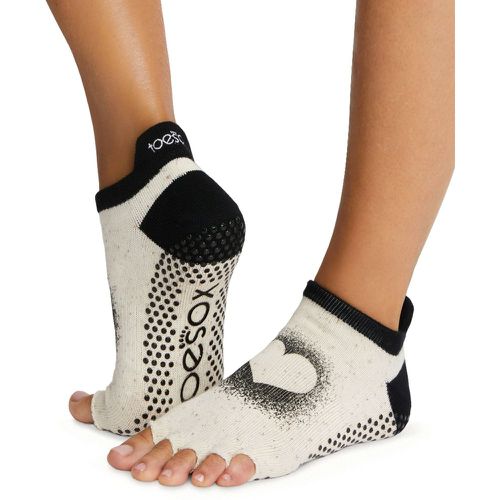 Mens and Ladies 1 Pair ToeSox Half Toe Organic Cotton Low Rise Yoga Socks Coconuts For You 3-5.5 Ladies - SockShop - Modalova