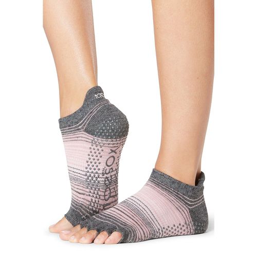 Mens and Ladies 1 Pair Half Toe Organic Cotton Low Rise Yoga Socks Echo S - ToeSox - Modalova
