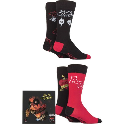 Alice Cooper 4 Pair Exclusive to Gift Boxed Cotton Socks 6-11 UK Shoe - SockShop - Modalova