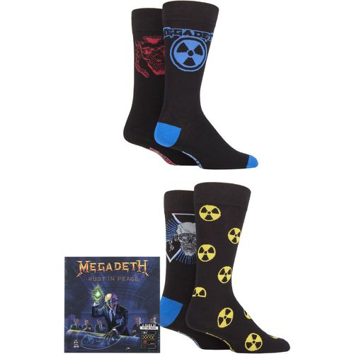 Megadeth 4 Pair Exclusive to Gift Boxed Cotton Socks 12-14 UK Shoe - SockShop - Modalova