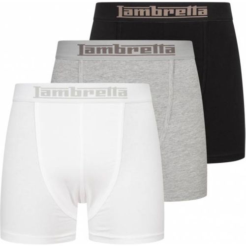 Retro s Boxer-short Lot de 3 SS8204-BLK/GRY/WHT - Lambretta - Modalova