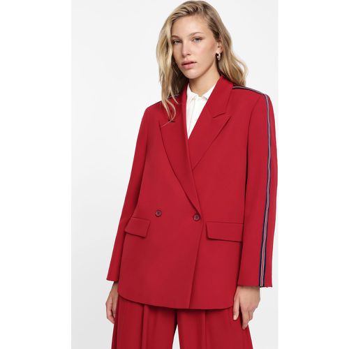 Blazer con doppia abbottonatura e bande laterali - Please - Modalova