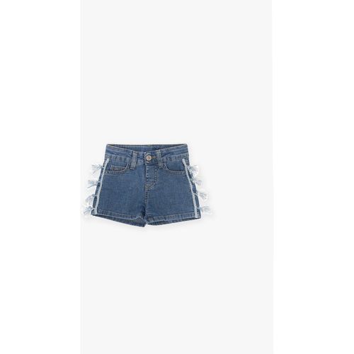 Shorts jeans baby con nappe applicate - Please - Modalova