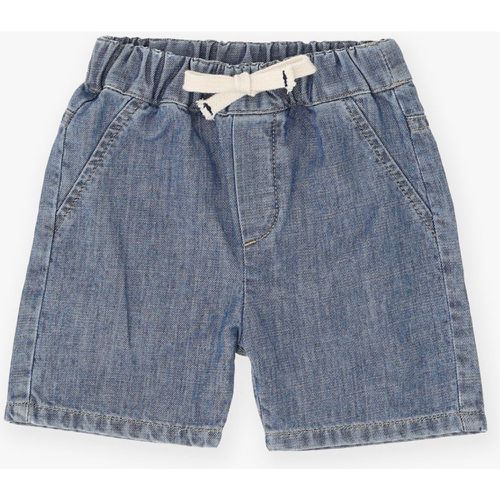 Shorts jeans baby in puro cotone con coulisse - Please - Modalova