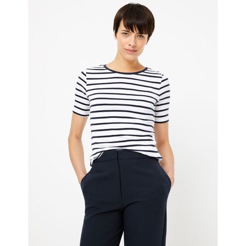 Pure Cotton Striped Regular Fit T-Shirt navy - Marks & Spencer - Modalova