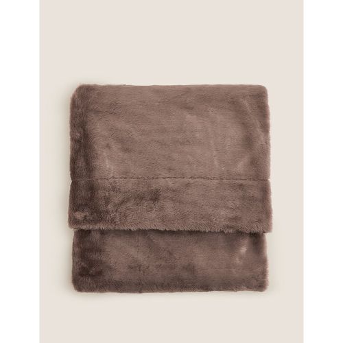 Supersoft Faux Fur Throw brown - Marks & Spencer - Modalova