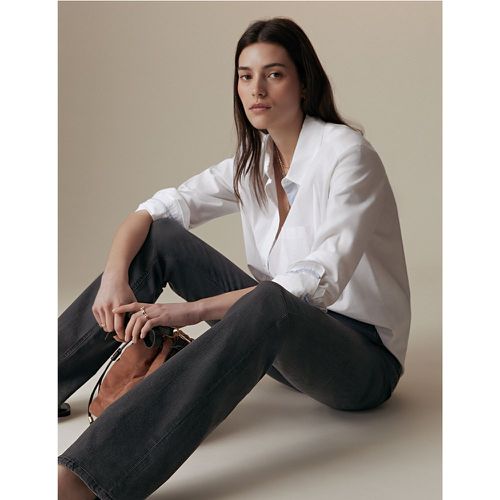 Tencel™ High Waisted Slim Flare Jeans - Marks & Spencer - Modalova