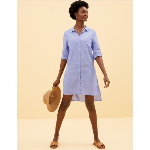 Pure Cotton Shirt Beach Dress blue - Marks & Spencer - Modalova