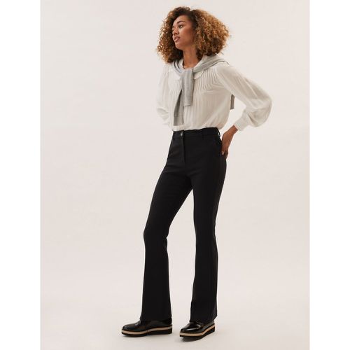 Slim Fit Flared Trousers black - Marks & Spencer - Modalova