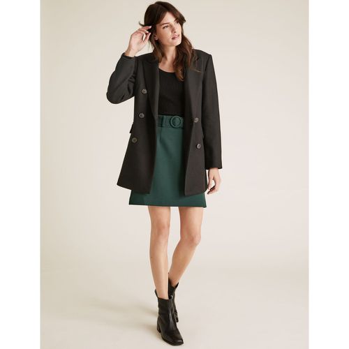 Belted Mini A-Line Skirt green - Marks & Spencer - Modalova