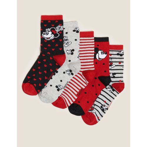 Pk Cotton Mickey Mouse™ Ankle High Socks grey - Marks & Spencer - Modalova
