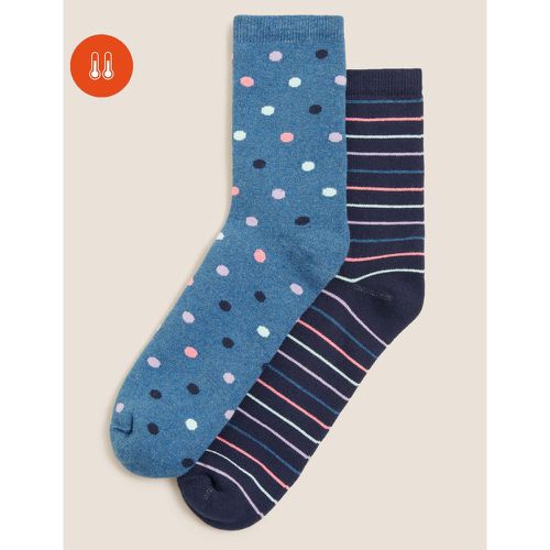 Pk Cotton Thermal Ankle High Socks navy - Marks & Spencer - Modalova