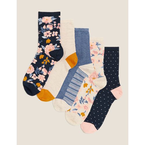 Pk Sumptuously Soft™ Ankle High Socks navy - Marks & Spencer - Modalova