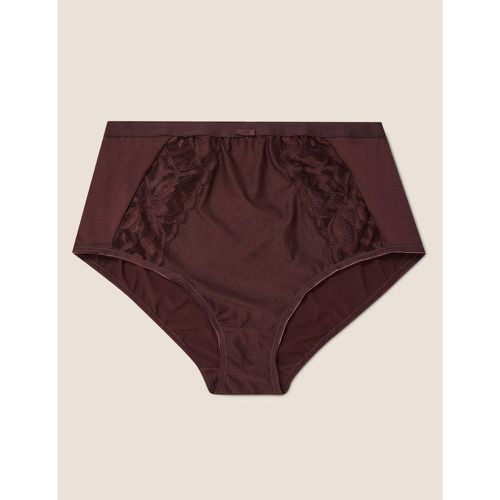 Wild Blooms Lace High Waisted Full Briefs brown - Marks & Spencer - Modalova