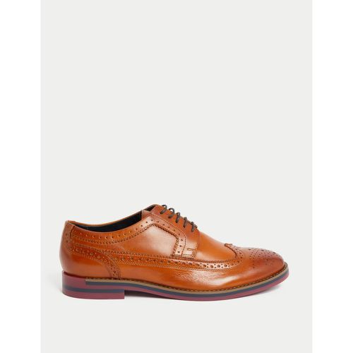 Leather Trisole Brogues brown - Marks & Spencer - Modalova