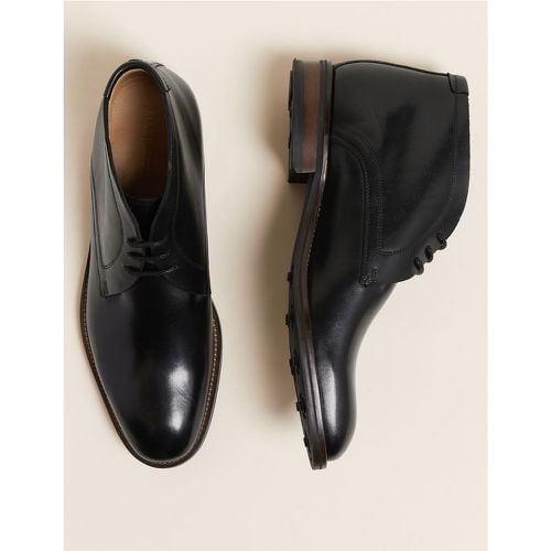 Leather Chukka Boots black - Marks & Spencer - Modalova